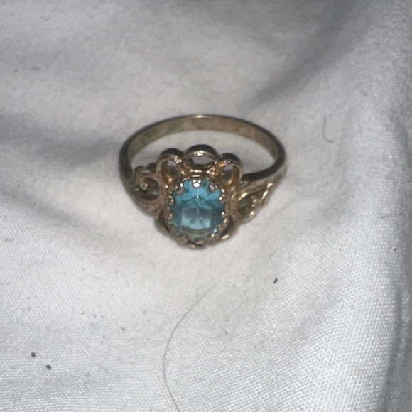 Jewelry - Silver and Blue Gemstone Ring